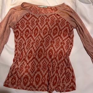 Tribal print shirt medium